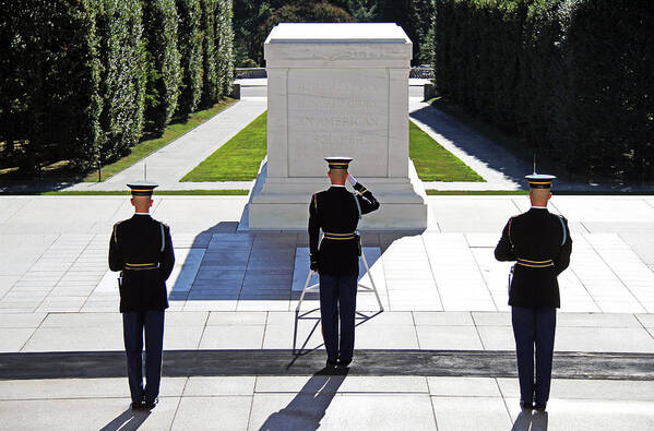 Tomb Of The Unknown Soldier Art Print featuring the photograph Pray for Peace by Mitch Cat