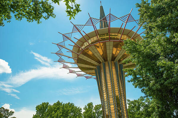 Oral Roberts University Art Print featuring the photograph Pray Without Ceasing - ORU Prayer Tower by Gregory Ballos
