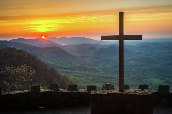 Morning Art Print featuring the photograph Pretty Place Chapel SC NC We Are Healed by Robert Stephens