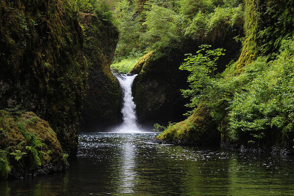 Punchbowl Falls Art Print featuring the photograph Punchbowl Falls by Hans Franchesco