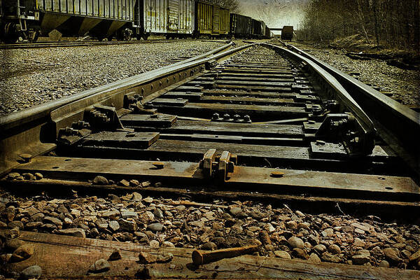 Railroad Art Print featuring the photograph Railroad Tracks by Cindi Ressler