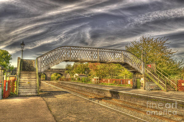 Access Art Print featuring the photograph Railway Pedestrian Bridge by Chris Thaxter