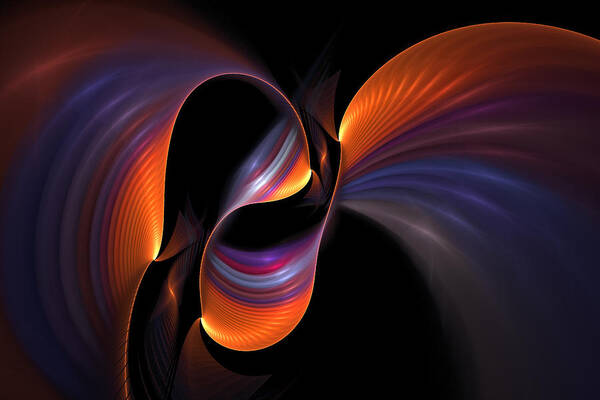 Light Art Print featuring the digital art Rainbow Tango by Doug Morgan