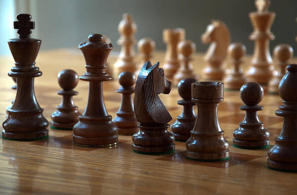 Chess Art Print featuring the photograph Ready for Battle by Frank Mari