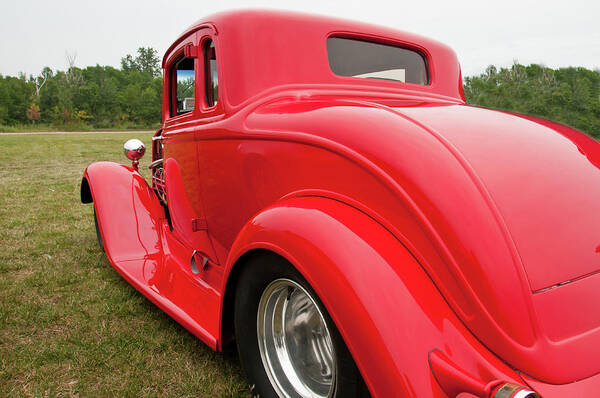 Antique Car Art Print featuring the photograph Red 1994 by Guy Whiteley