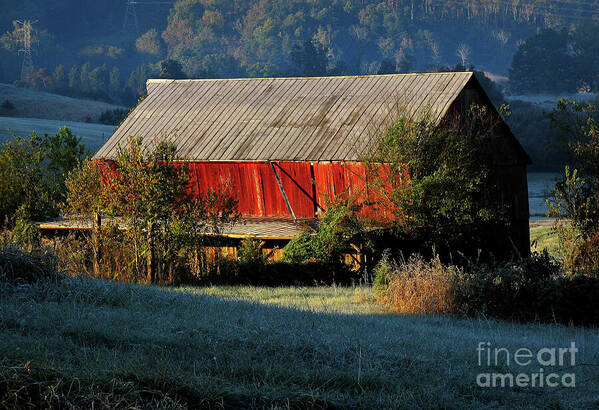 Red Art Print featuring the photograph Red Barn by Douglas Stucky