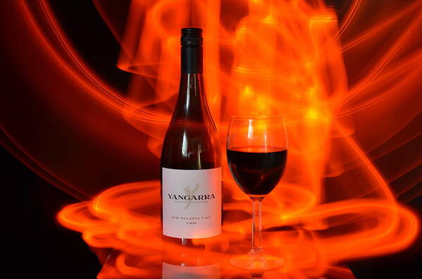Light Painting Art Print featuring the photograph Red Blend by Paulina Roybal