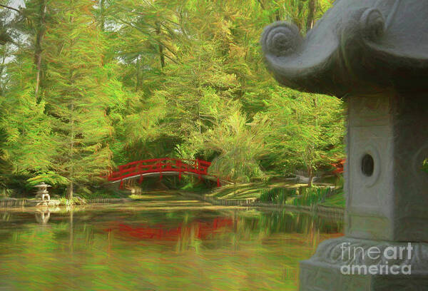 Bridge Art Print featuring the photograph Red Bridge by Michelle Tinger