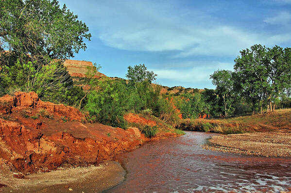 Red River Art Print featuring the photograph Red River by Ben Prepelka