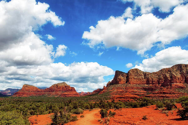 Beauty Art Print featuring the photograph Red Rock Buttes in Sedona, Arizona, USA by Good Focused