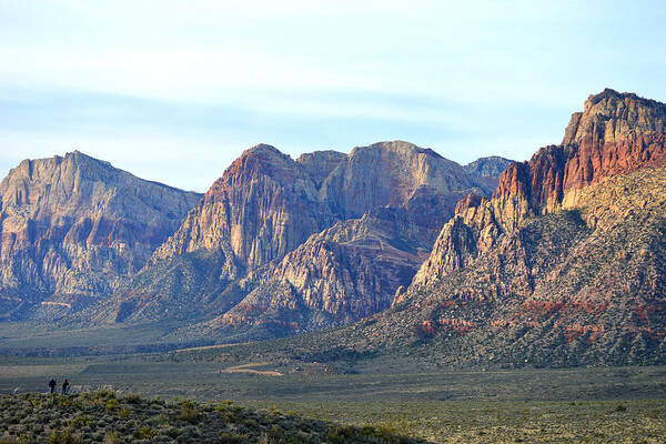 Red Rock Canyon Art Print featuring the photograph Red Rock Canyon - Scale by Glenn McCarthy Art and Photography
