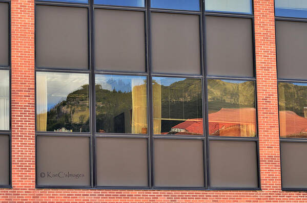 Windows Art Print featuring the photograph Reflections in an Office Building by Kae Cheatham