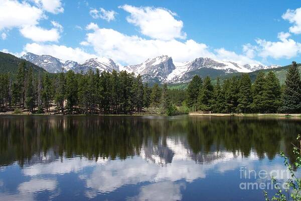 Sprague Lake Art Print featuring the photograph Reflections of Sprague Lake by Dorrene BrownButterfield