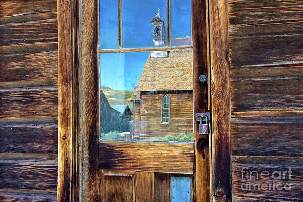 Bodie Art Print featuring the photograph Reflections of the Bodie Church by Mimi Ditchie