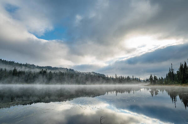 Reflection Lake Art Print featuring the photograph Reflections on Reflection Lake 5 by Greg Nyquist
