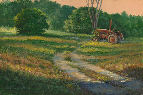 Retired Art Print featuring the painting Retired by Randy Welborn