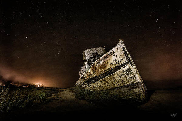 Shipwreck Art Print featuring the photograph Reyes Shipwreck by Everet Regal