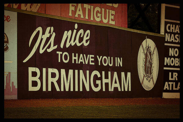 Birmingham Art Print featuring the photograph Rickwood Billboard Poster by Just Birmingham