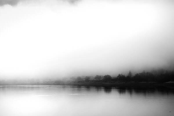 Mist Art Print featuring the photograph River Mist Haiku by Theresa Tahara
