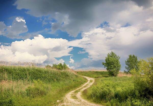 Cloud Formation Art Print featuring the photograph Road to the Sky by Patti Raine