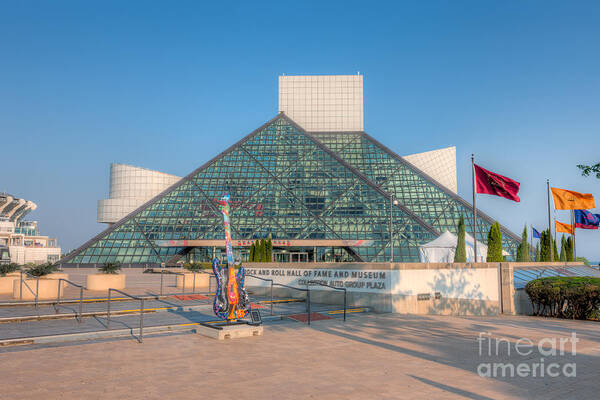 Clarence Holmes Art Print featuring the photograph Rock and Roll Hall of Fame I by Clarence Holmes