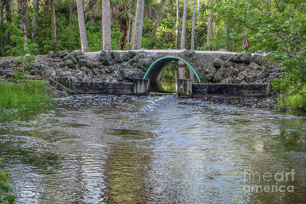 Footbridge Art Print featuring the photograph Rocky Footbridge by Tom Claud