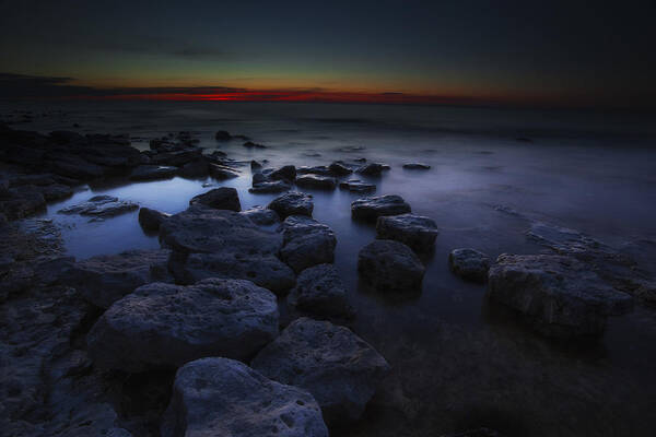 Wisconsin Art Print featuring the photograph Rocky Shore by CA Johnson