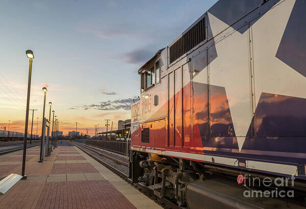 Fort Worth Art Print featuring the photograph Rolling into the sunset by Paul Quinn