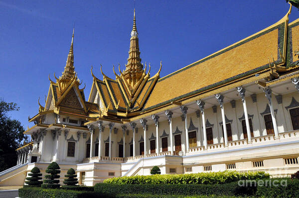 Royal Palace Art Print featuring the photograph Roy Palace Cambodia 04 by Andrew Dinh