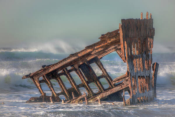 Peter Iredale Art Print featuring the photograph Rusty Relic 0717 by Kristina Rinell