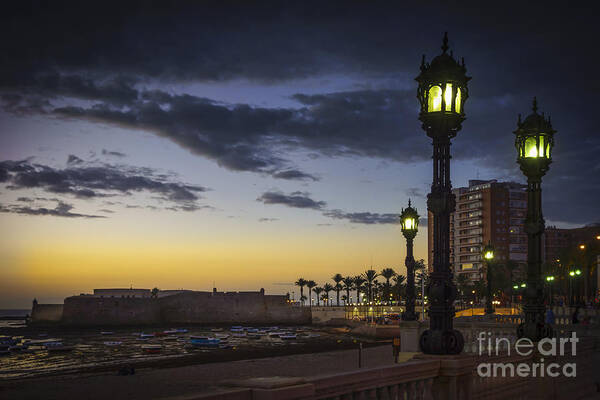 Andalucia Art Print featuring the photograph Saint Catherine Castle La Caleta Cadiz Spain by Pablo Avanzini