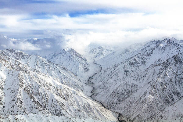 Hindu Kush Art Print featuring the photograph Salang Pass by SR Green