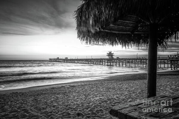 2017 Art Print featuring the photograph San Clemente CA Black and White Photo by Paul Velgos