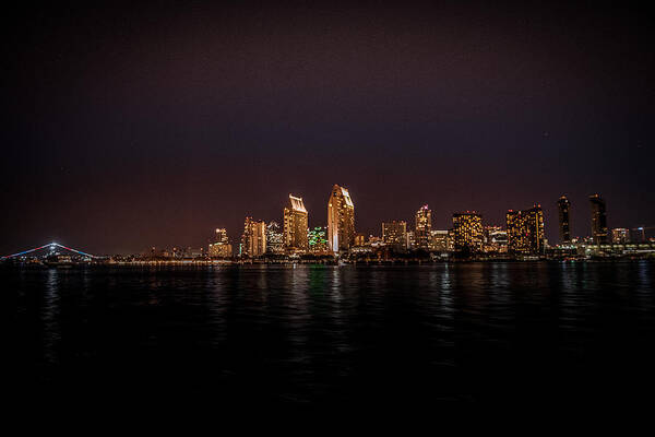 California Art Print featuring the photograph San Diego harbor by John Johnson