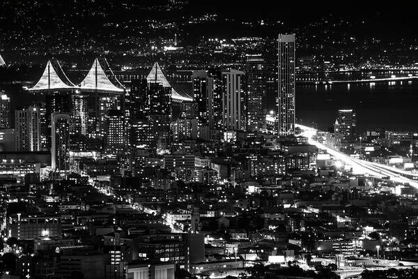 Night Photo Art Print featuring the photograph San Francisco Nights by Rand Ningali