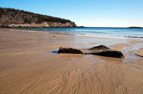 Maine Art Print featuring the photograph Sand Beach Acadia National Park Maine by Glenn Gordon