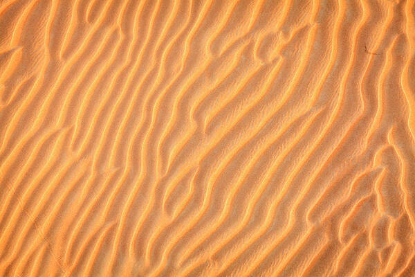 Dubai Art Print featuring the photograph Sand pattern by Alexey Stiop