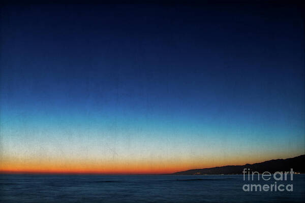 Santa Monica Art Print featuring the photograph Santa Monica Sunset 1 by Doug Sturgess