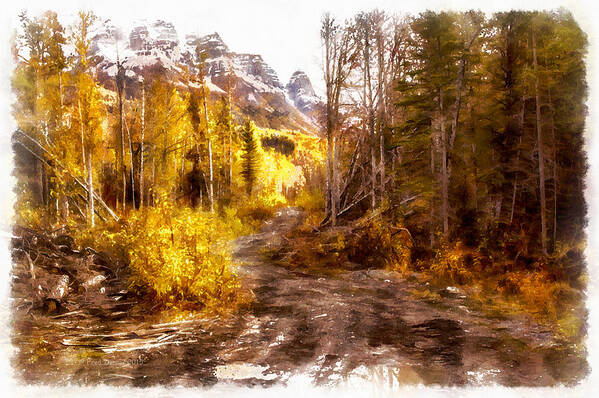 Road Art Print featuring the photograph Sawmill Road by Fred Denner