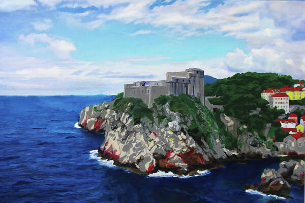 Game Of Thrones Art Print featuring the painting Game of Thrones Fort St Lawrence by Deborah Boyd