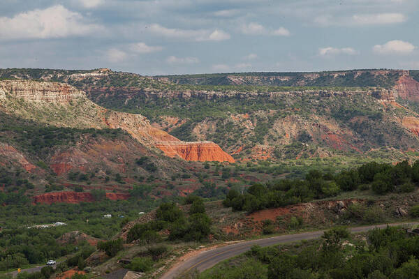 Nature Art Print featuring the photograph Scenic View of Palo Duro Canyons by Judy Wright Lott