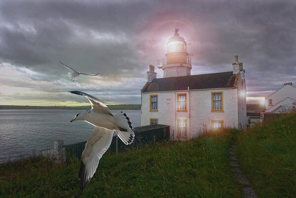 Lighthouse Art Print featuring the photograph Scottish Beacon by Robert Och