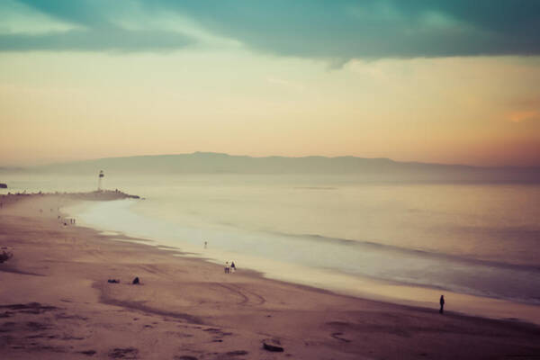 Beach Art Print featuring the photograph Seabright Dream by Lora Lee Chapman