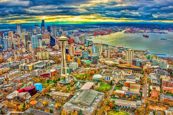 Seattle Art Print featuring the photograph Seattle by Jerry Cahill