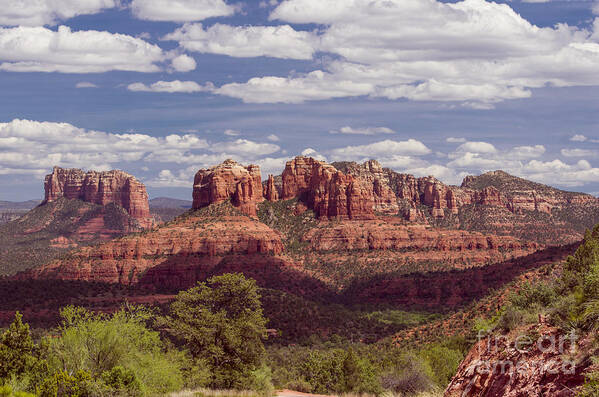 Sedona Art Print featuring the photograph Sedona Red Rocks by Louise Magno