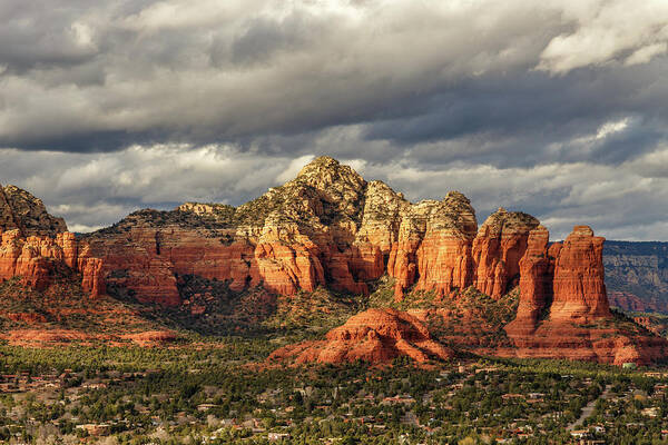 Sedona Art Print featuring the photograph Sedona Skyline by James Eddy