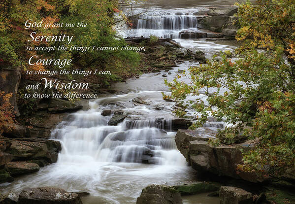 Serenity Prayer Art Print featuring the photograph Serenity Prayer by Dale Kincaid