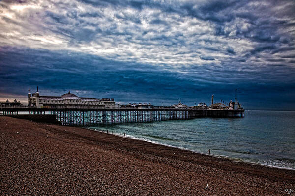 Brighton Pier Art Print featuring the photograph Seven AM on Brighton Seafront by Chris Lord