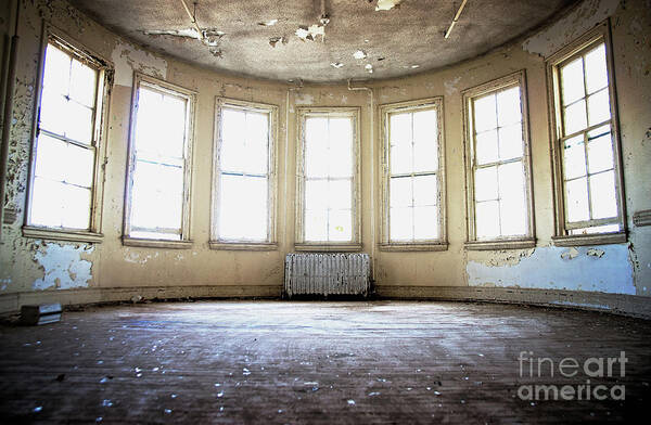 Grand Traverse Asylum Art Print featuring the photograph Seven Windows by Randall Cogle