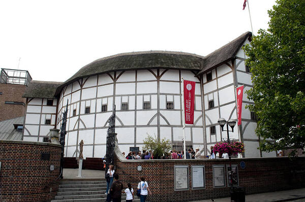 Shakespeare Art Print featuring the photograph Shakespeare's Globe Theater by Charles Ridgway
